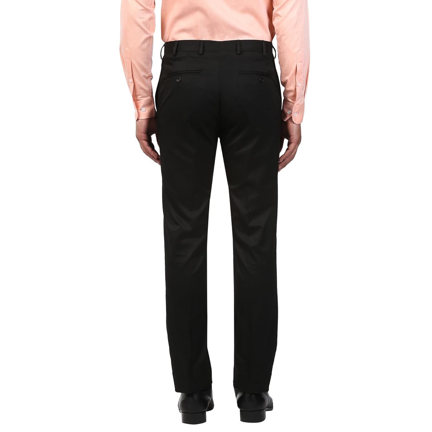 raymond men's relaxed fit formal trousers