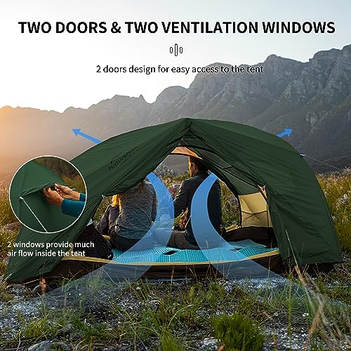 Naturehike Star-River Tent Double Layer Ultralight 2 Person Backpacking Tent Waterproof Hiking Tent,Lightweight Backpacking Cycling Tent for Adults