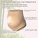 HOFISH Women Maternity Panties Over The Bump Pregnancy Underwear Black Beige Medium