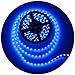 ALITOVE 16.4ft 5050 Blue LED Flexible Strip Ribbon Light Black PCB DC 12V 5M 300 LEDs Waterproof IP65 for Home Garden Commercial Area Lighting