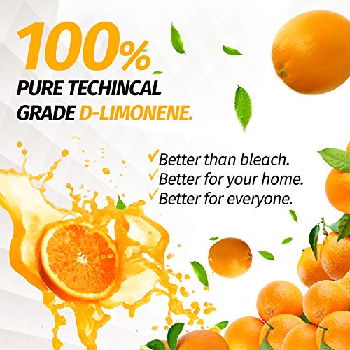 100% Pure D-Limonene Citrus Orange Oil Extract Best Natural Solvent Extracted from Orange Peels (Citrus Cleaner Degreaser & Deodorizer) (22.5 oz)