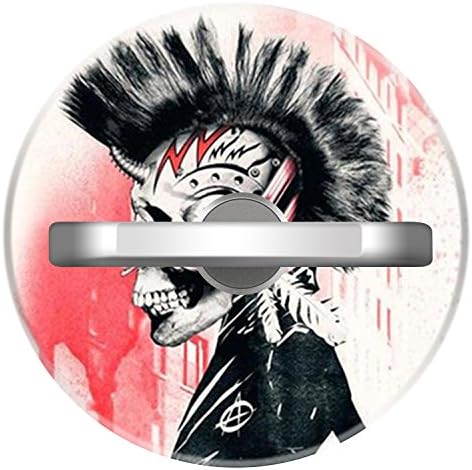 Phone Ring Stand Grip, Personalized Cell Phone Finger Ring Stand Holder 360 Degree Rotation Pop Mount for All Smartphones iPhone Mini Tablets - Punk