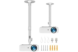 Projector Mount, Upgraded Longer Universal Extending Projector Ceiling Mount with Height Extendable Length 14.6-22 in / 30-60