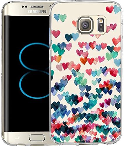 S8 Plus Case Lovely colorful heart-shaped pattern, LAACO Scratch Resistant TPU Gel Rubber Soft Skin Silicone Protective Case Cover for Samsung Galaxy S8 Plus