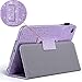UrbanDrama iPad Mini Case, iPad Mini 2 Case, iPad Mini 3 Case Glitter Sparkly Slim Fit Folio Stand PU Leather Case with Auto Wake, Sleep Feature Luxury Smart Cover Compatible iPad Mini 1, 2, 3, Purple