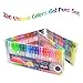 Gelmushta Gel Pens 120 Unique Colors (No Duplicates) for Adult Coloring Books Drawing with Case