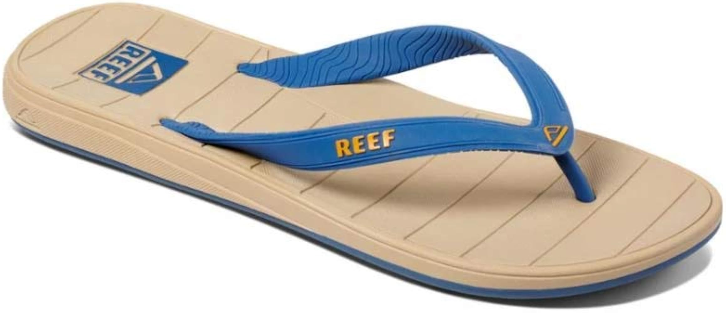 reef navy blue flip flops