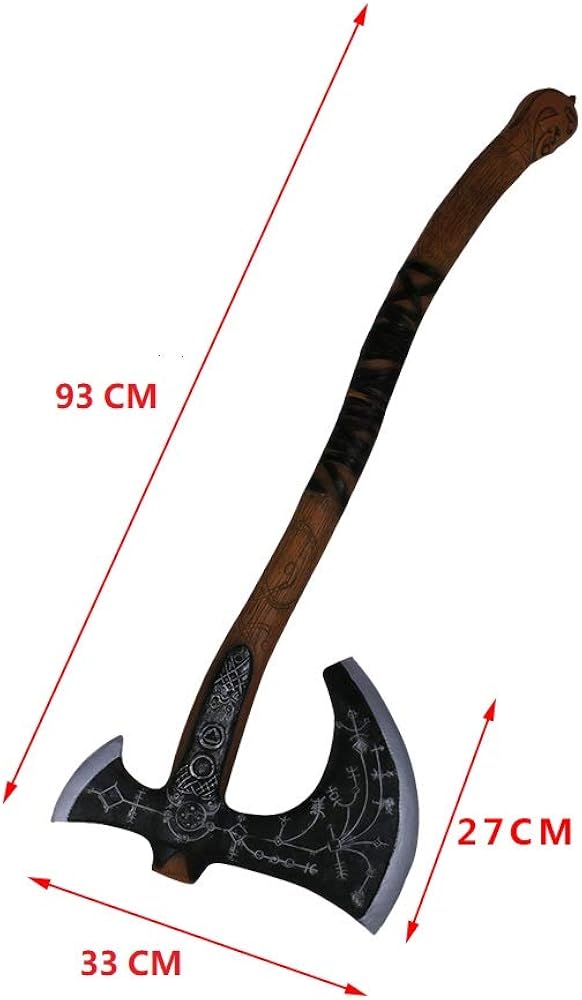 damdos Halloween Cosplay Props for God-War Axe Foam Leviathan Kratos Axes Weapon Birthday Gifts : Clothing