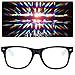 EmazingLights Diffraction Prism Rave Glasses (Black, Transparent Lens)