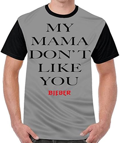 Encounteryou Justin Bieber Tshirt Printed Custom T-Shirts Tops Logo Men Tee Dark Gray