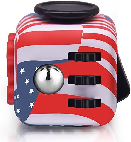 TAKAGISM Fidget Toy Cube Relieves Stress and Anxiety for Children and Adults (usa flag)