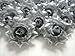 (24) Silk Silver Roses Flower Head - 1.75
