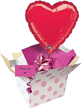 idealWigsNet Globo en una Caja - corazón Rojo 18 