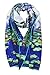 ELEGNA Women 100% Silk Art Collection Scarves (Willow Tree and Water Lilies)