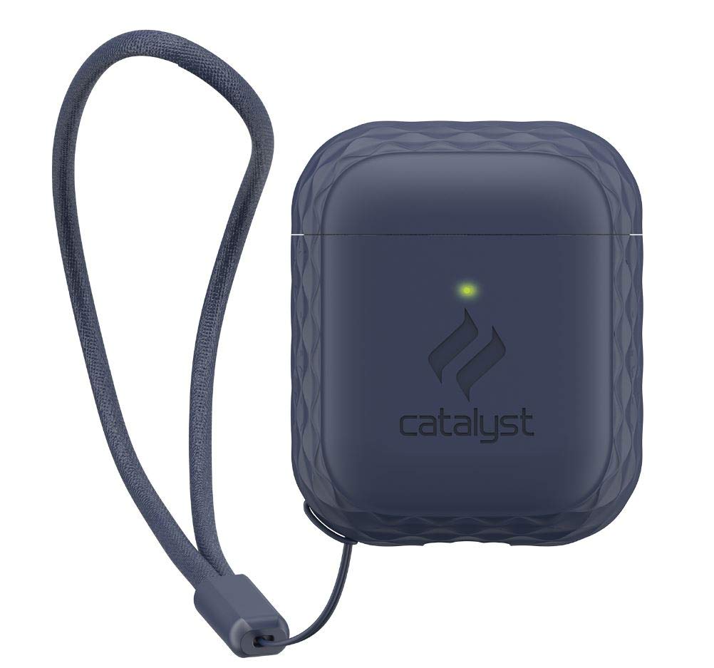 Lanyard Case for AirPods 1 & 2 by Catalyst - Silicone AirPods Case Cover, Lanyard included, Extra Grippy High Gloss Surface Finish, Compatible with Wireless charging