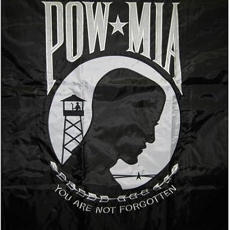 3' X 5' POW/MIA Remembrance Flag - Double-Sided, Sewn, 100% Polyester - Trade Winds Brand
