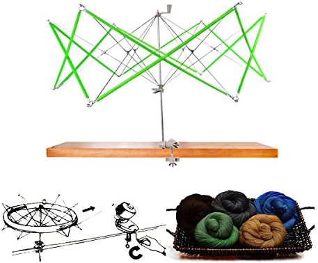artSew Hand Operated Knitting Umbrella Swift Wool Yarn String Winder Holder Hanks Skeins Line