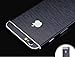 Brushed Metal Full Body Skin Sticker Aluminum Decal Wrap Cover for iPhone 6 / 6s (Black), Dustproof - Waterproof - Oilproof and Fingerprints Prevent