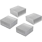 Easycargo 4pcs 40mm Heatsink 40mmx40mmx20mm, Aluminum Heatsink Kit, Cooling Heat Sink for 3D Printer Stepper Motor NEMA 17, T