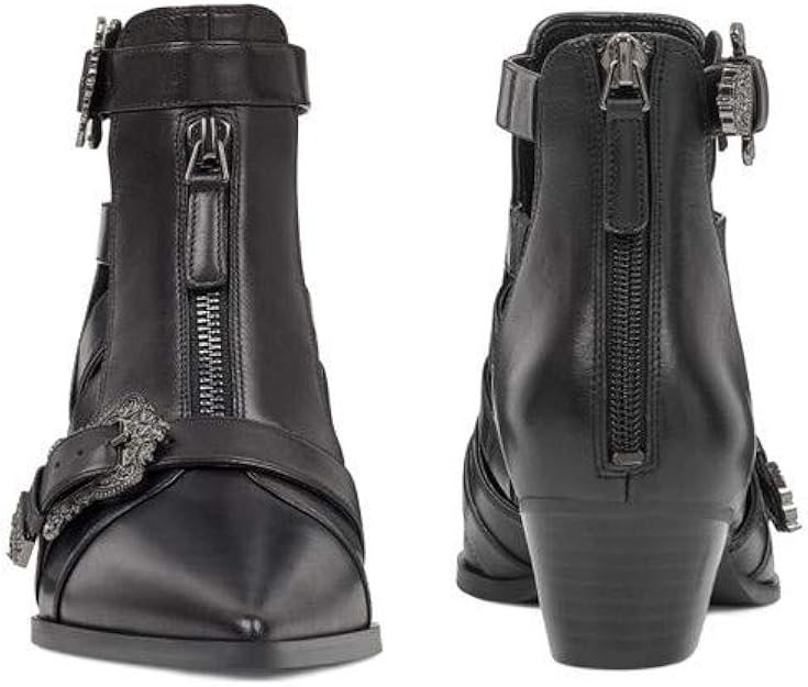 nine west carrillo cutout buckle booties