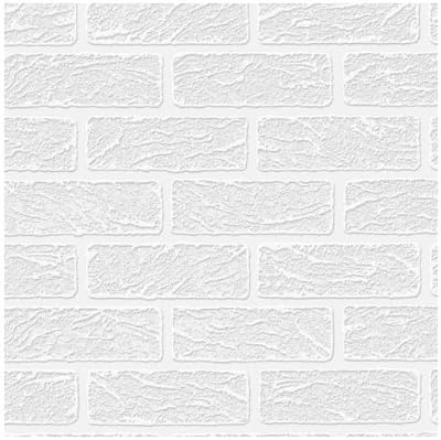 Superfresco Paintable Brick Effect White Wallpaper, 6 x 6 cm - Image 4