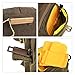 BESTEK Waterproof Canvas SLR DSLR Camera Shoulder Bag Vintage Messenger Bag Gadget Bag with Shockproof Insert Brown