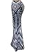 VIVICASTLE Women's Colorful Printed Fold Over Waist Long Maxi Skirt (X-Large, D71, blk/ivy)