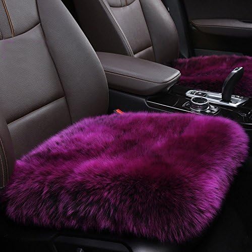 Universal Car Cushion, Comfortable and Breathable Car Seat Covers, Non-slip Winter Seat Cover1Pcs (Purple)