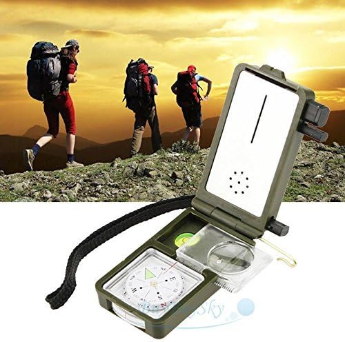 Multifunction 10 in 1 Outdoor Military Camping Hiking Survival Tool Compass Kit