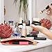 LOKASS Makeup Bag Slim Cosmetic Bag Cute Makeup Bags Hand-held Cosmetic Pouch for Women Cosmetics,Make Up Tools,Travel (Rose Gold)