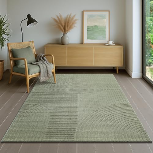 the carpet Everest - Moderner Kurzflor Teppich Hoch-Tief-Struktur, 3D-Effekt, weiche Oberfläche und hohe Flordichte, ideal für Wohnzimmer & Schlafzimm