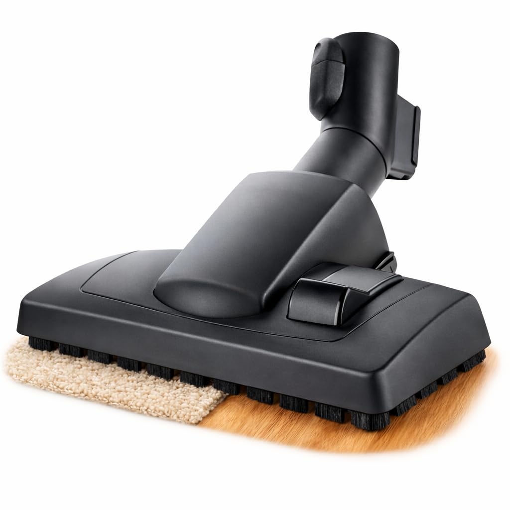 Microsafe® Floor Nozzle for Miele Series C3 Complete & C3 Compact - EcoLine (Plus), Cat & Dog, PowerLine, Silence, etc. Switchable with Locking and Parking Device