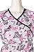 MedPro Women's Printed Medical Scrub Set Mock Wrap Top and Pants