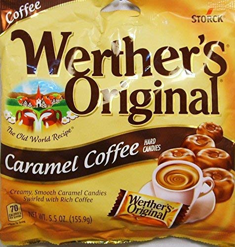 Werther's Original Caramel Coffee Hard Candies 70 Calories per Serving (5.5 Ounce, 3-Pack)