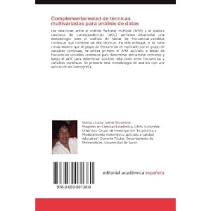 Complementariedad de técnicas multivariadas para análisis de datos: Análisis factorial múltiple y análisis canónico de correspondencias en tabla