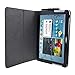 Kuesn Tab 2 10.1 gt-p5100 p5110 Cover case-Folio flip Book Cover case for Samsung Galaxy tab 2 10.1 Elastic Band Closure pu Leather Stand Cover (Black)