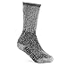 FUN TOES Merino Wool Socks For Children's Thermal Crew Outdoor Hiking Winter 3 Pairs (Black, S 6-8)