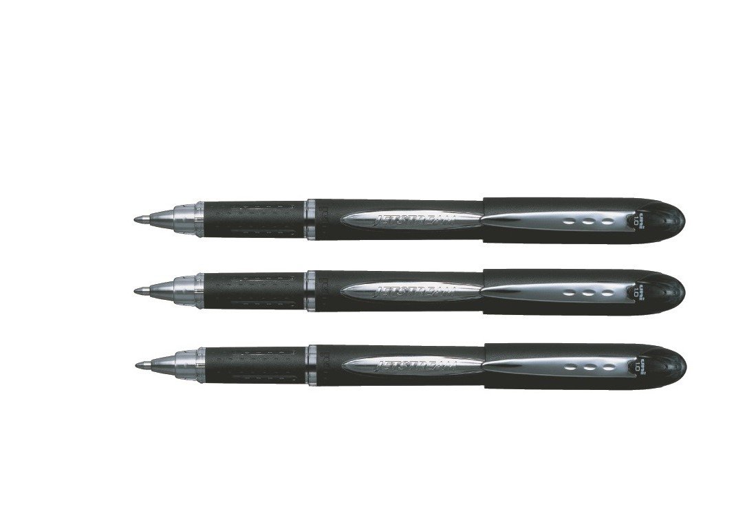 Uni Jetstream Rollerball Pen Black Ink Broad 1.0mm Tip SX-210 (Pack of 3) Supplied Loose