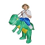 Inflatable Dinosaur Costume - Fan Operated Kids Size Halloween Costume By Arber