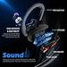 [Upgraded] Bluetooth Headphones, Bluetooth 5.0 Bass/Hi-fi Stereo/in-Ear Sports Earphones, 8-10Hour Battery, Workout Headset with IPX7 Waterproof, Built-in Mic Noise Cancelling Headset for Running, Gym