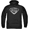 Snyder Cut Justice League Movie Superman Symbol Black Suit Unisex Adult Pull-Over Hoodie