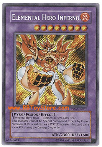 Yu-Gi-Oh! - Elemental Hero Inferno (PP02-EN010) - Premium Pack 2 - Unlimited Edition - Secret Rare