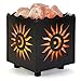 CRYSTAL DECOR Himalayan Pink Salt Lamp Basket & Dimmer Cord Bulb