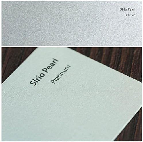 Elixir77UK A5 125gsm Craft Paper Card Sirio Pearl Platinum Silver Pearlescent Smooth Double Sided 25 Sheets Pack