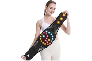 Self Heating Back Brace for Lower Back Pain Relief, Women Men Lumbar Support Belt Magnet Therapy Waist and Abdomen Warmer Dec