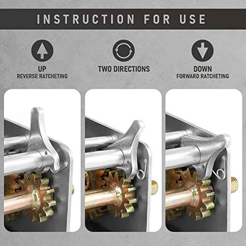 Trailer Winch – Durable Hand Crank – 3500 lbs Hand Winch with Cable - Image 5