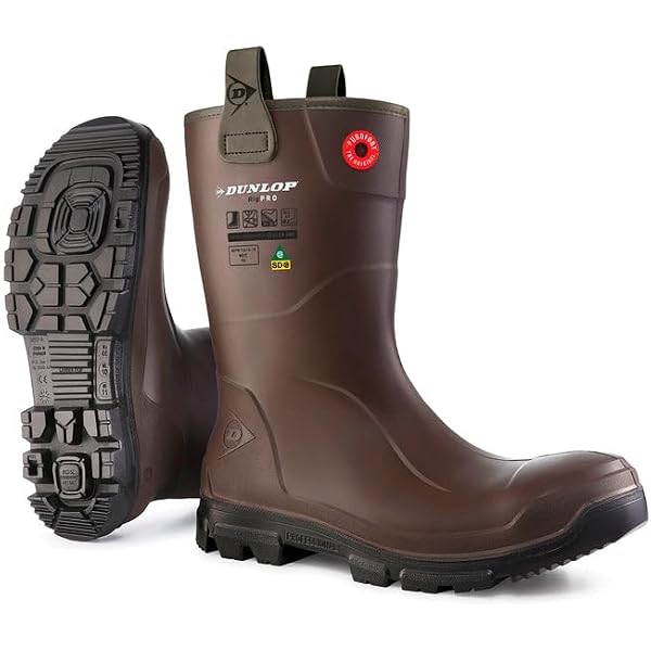 Bottes De Travail Western Double H DH1552 - Cuir Marron - Taille 10 D - Fabriqué USA