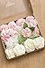 Ling's Moment Artificial Flowers Combo Box Set Elegant Blush for DIY Wedding Bouquets Centerpieces Garlands Floral Arrangements Decorations