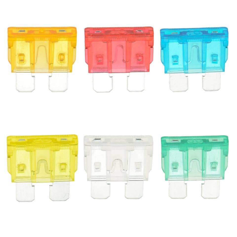 60 x Standard Blade Fuses 5A 10A 15A 20A 25A 30A Car Auto (Pack of 60) Assortment Kit