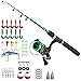 PLUSINNO Kids Fishing Pole,Light and Portable Telescopic Fishing Rod and Reel Combos for Youth Fishing by (Green Set Without Box, 115CM 45.27In)